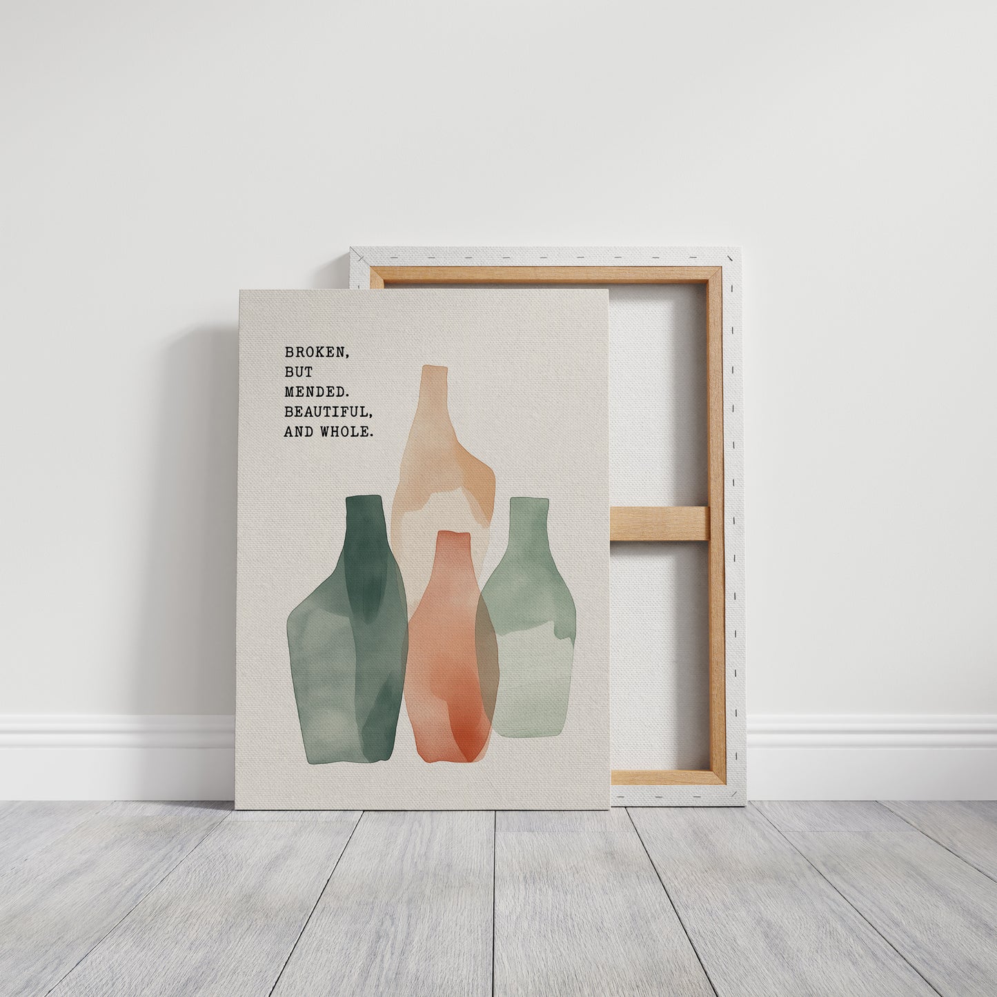 Broken Yet Beautiful Watercolor Vessels
