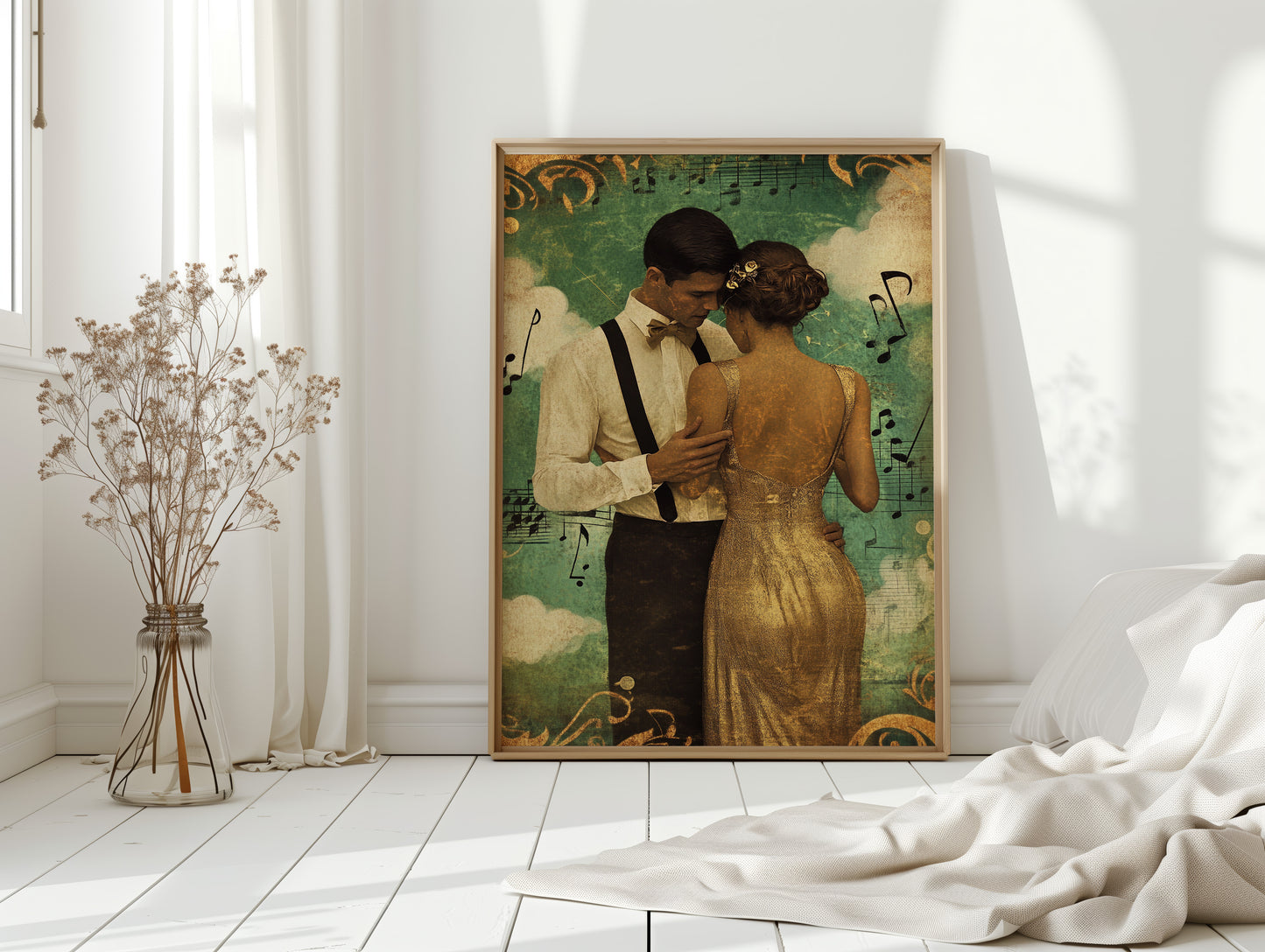 Golden Waltz Beneath the Music Sky