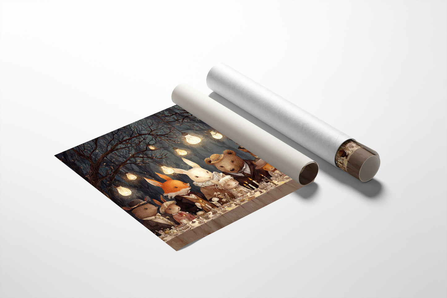Woodland Feast Under Edison Stars