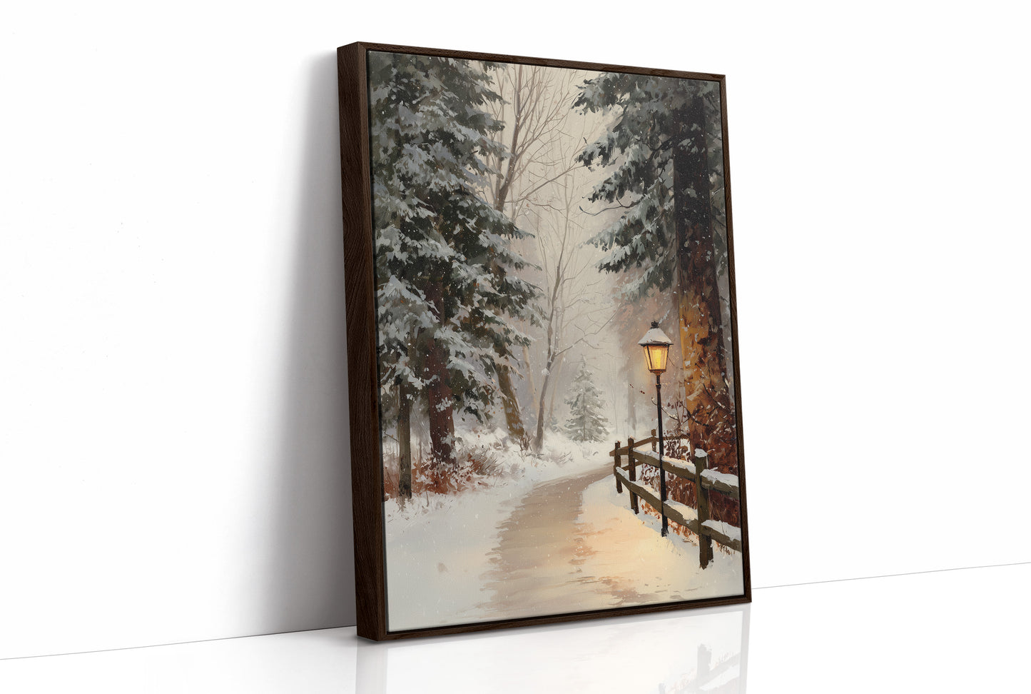 Lantern's Promise on Winter's Path