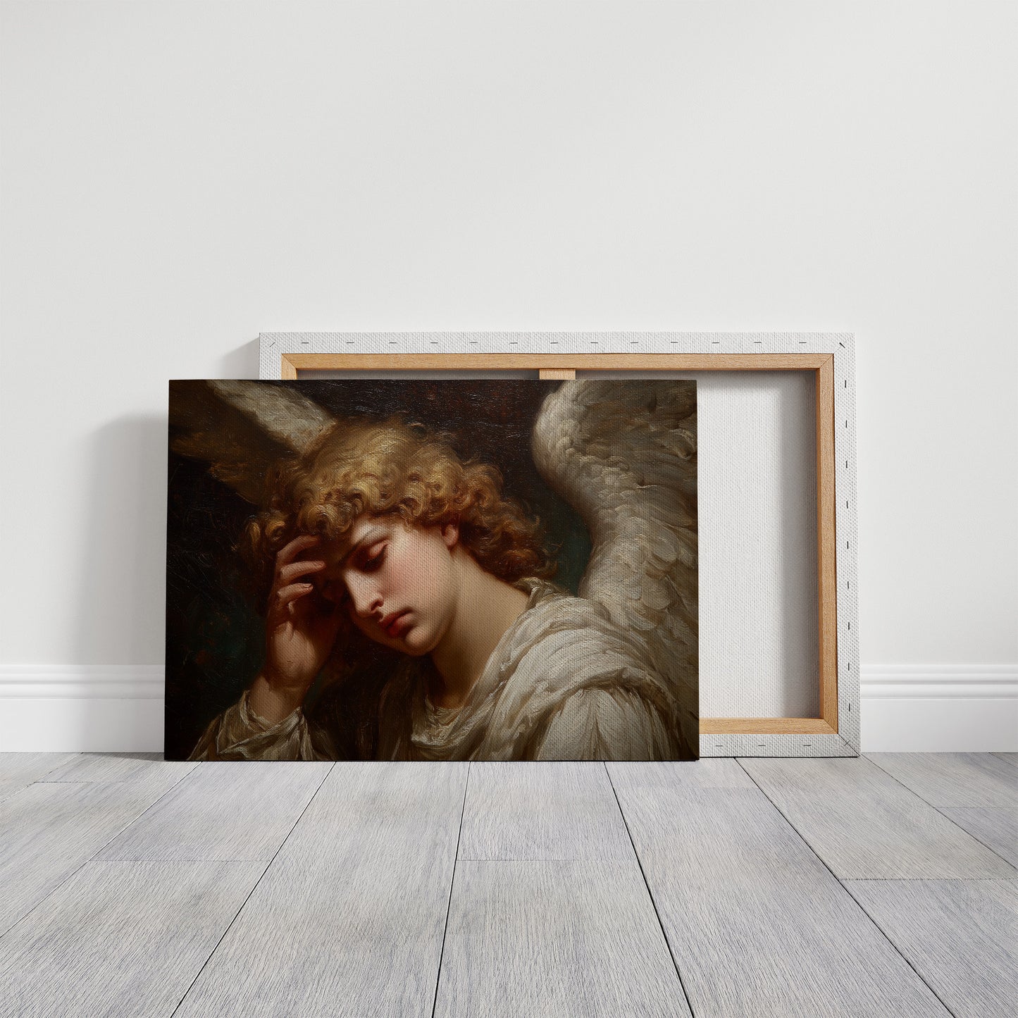 Classical Art Among Quiet Shelves