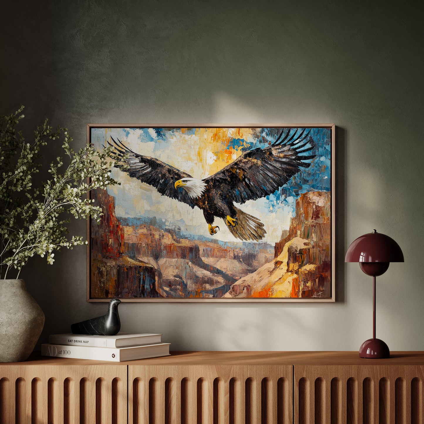 Majestic Eagle Over Painted Canyons