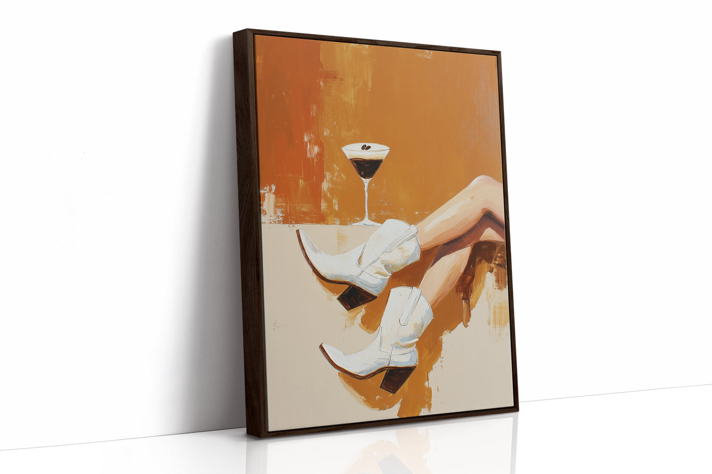 Evening Pause In Amber Light