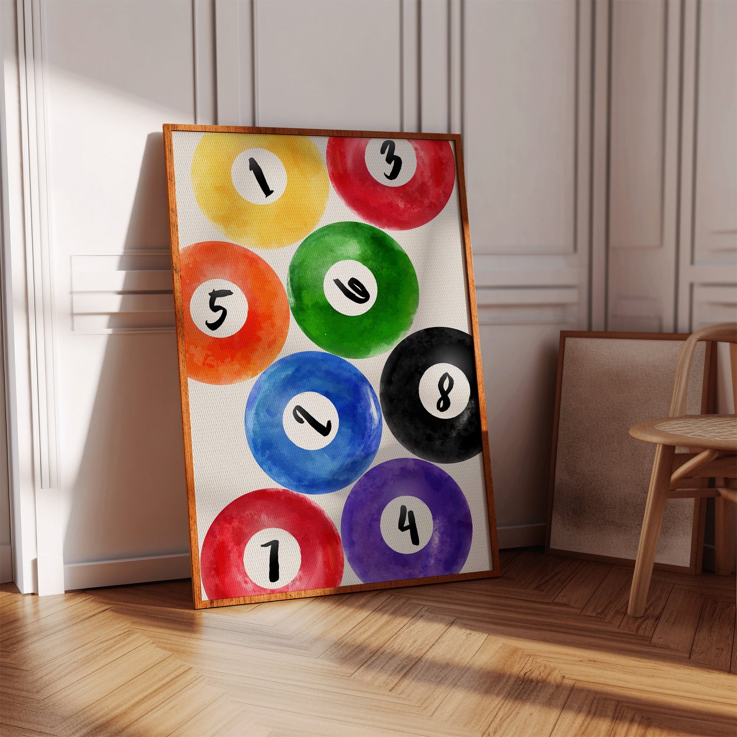 Lucky Numbers Dance In Watercolor