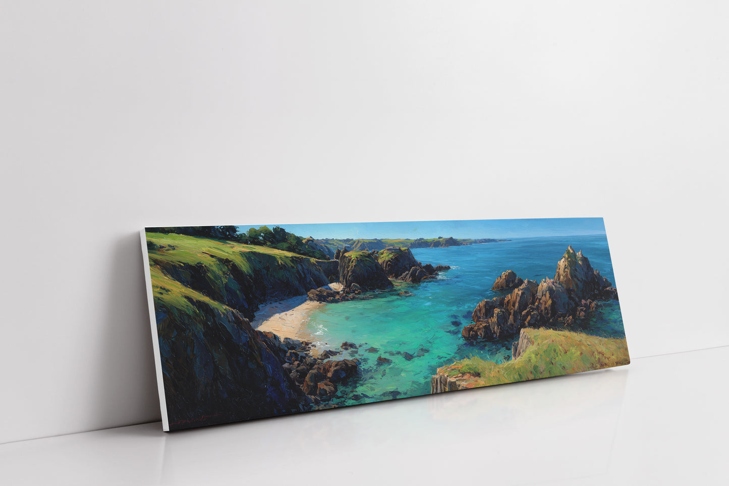 Turquoise Cove Beneath The Cliffs