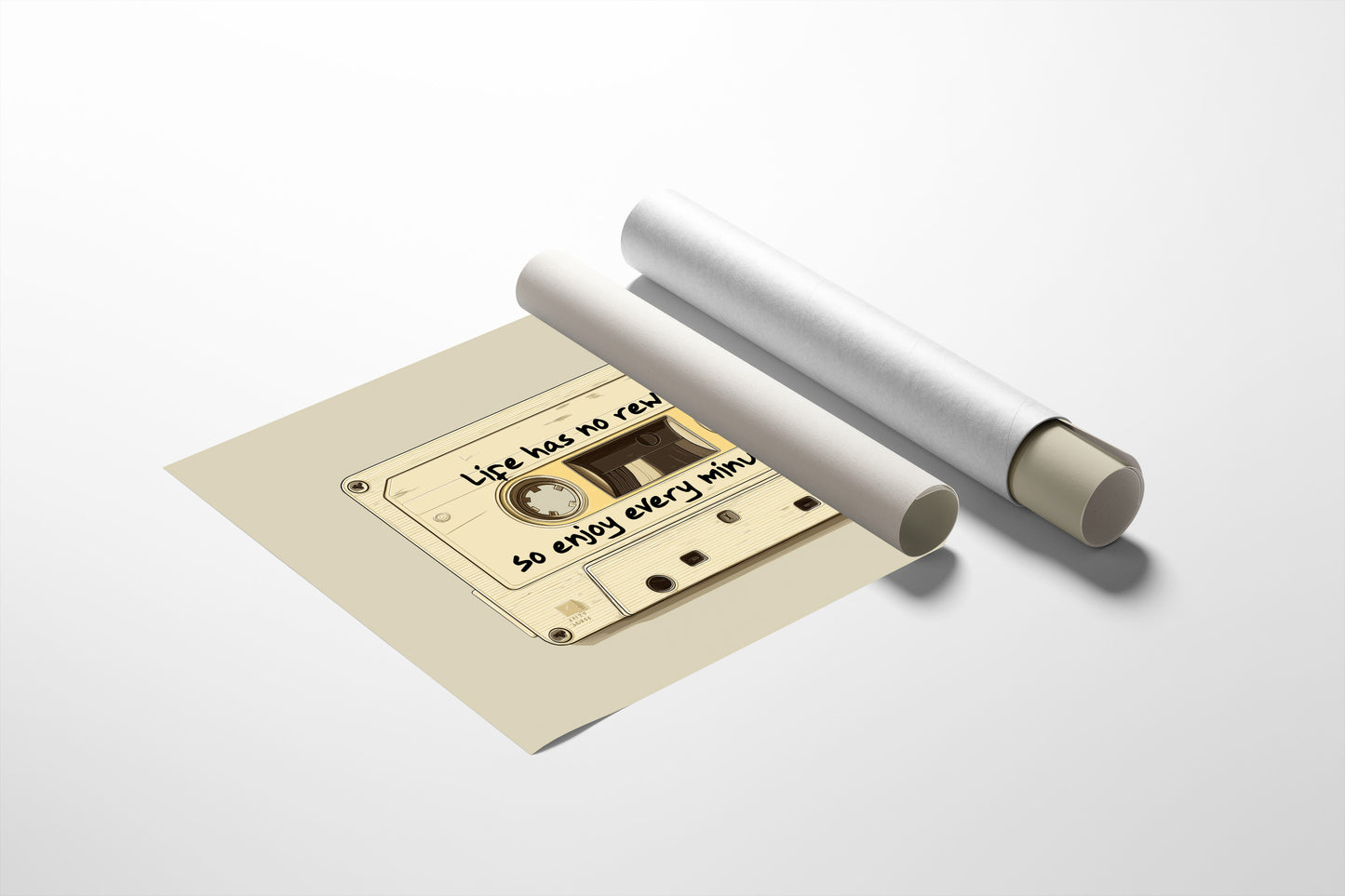 Life Has No Rewinds Retro Cassette