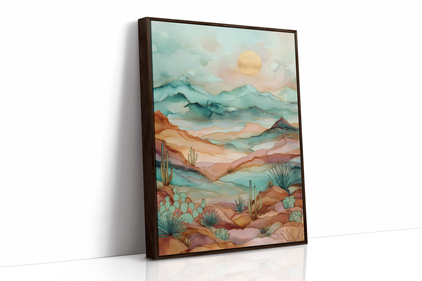Copper Skies Over Desert Tides