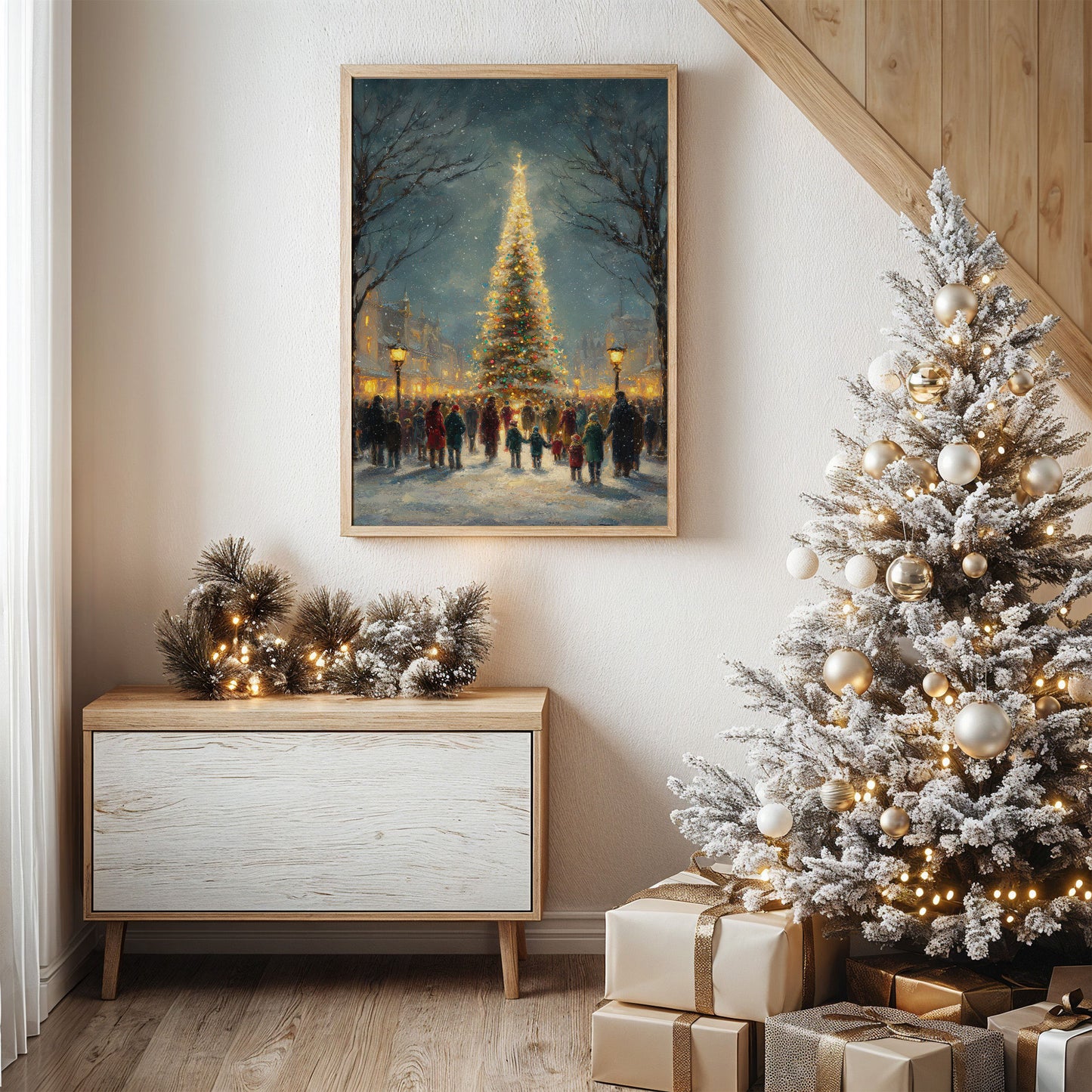 Winter Lights Draw The Village Together