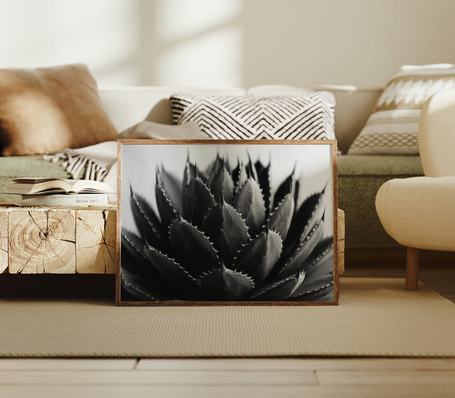 Desert Spines Dance In Moonlight