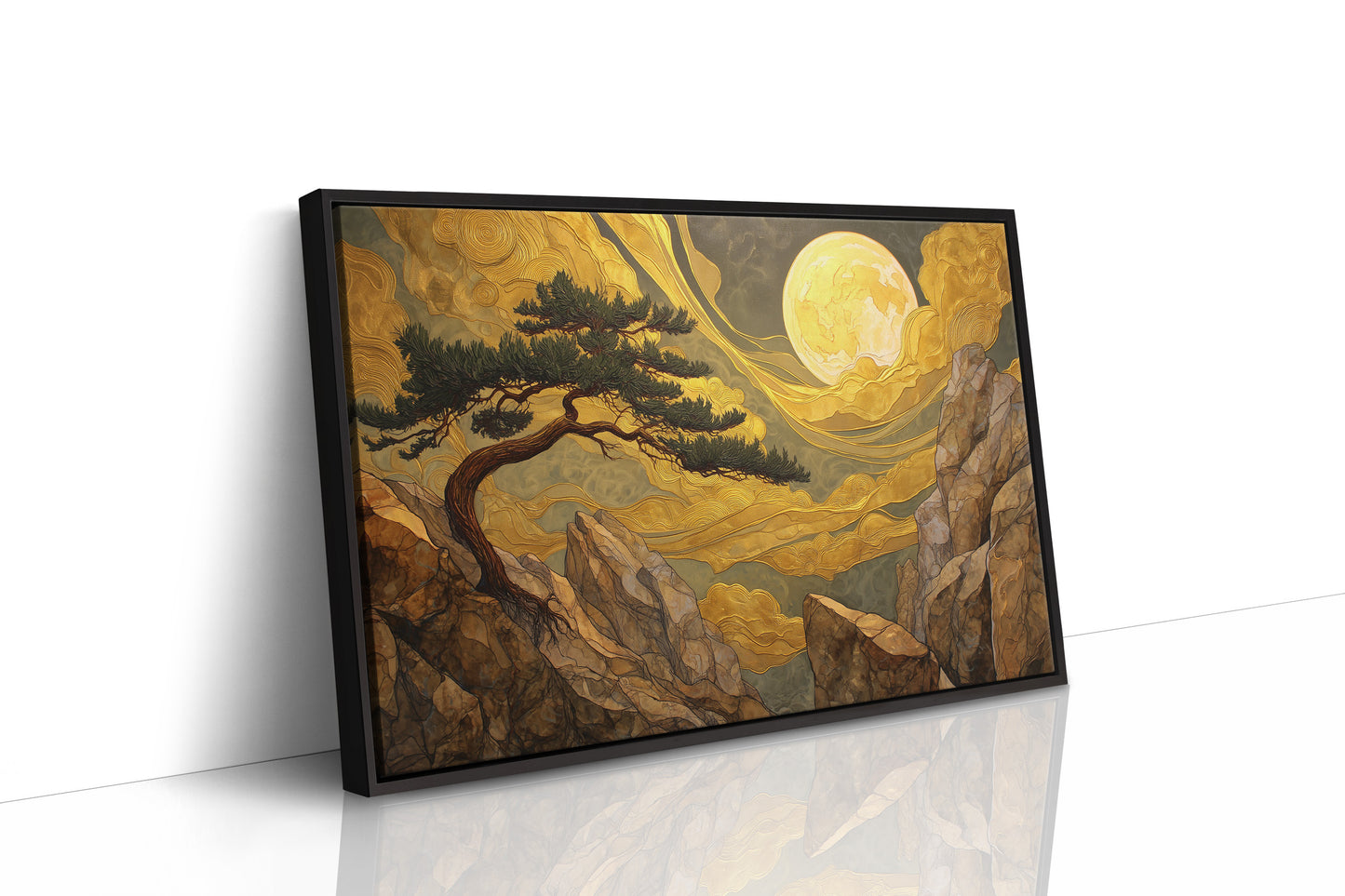 Pine Bends Toward Midnight's Gold