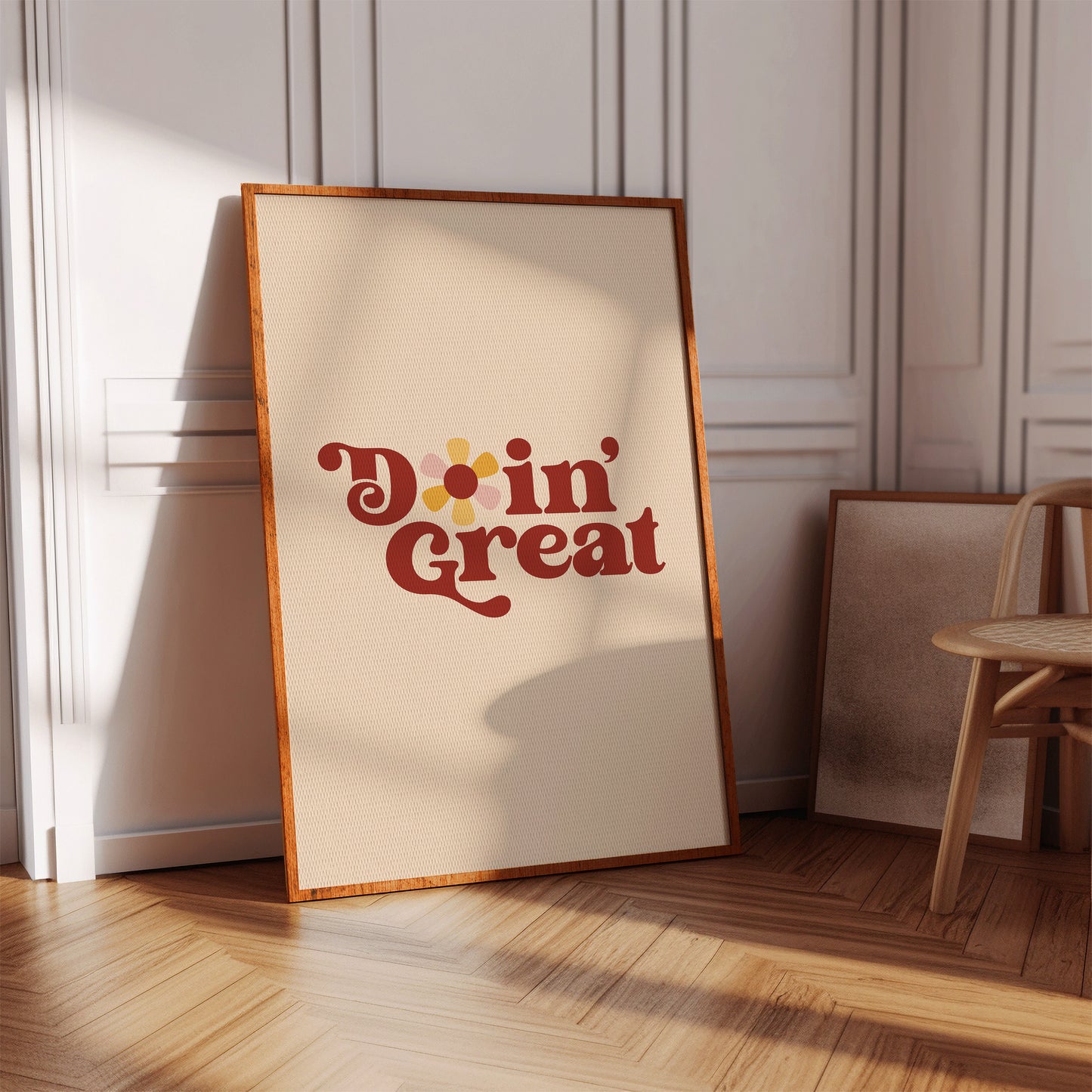 Retro Daisies Dance Through Time