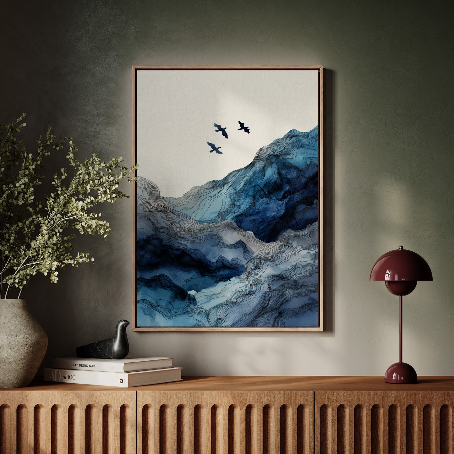 Flight Over Cerulean Peaks