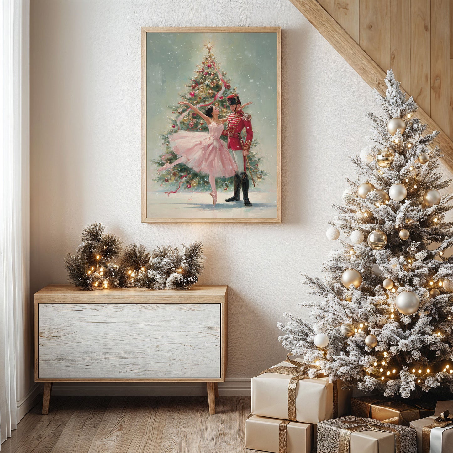 December's Dance Beneath Falling Snow