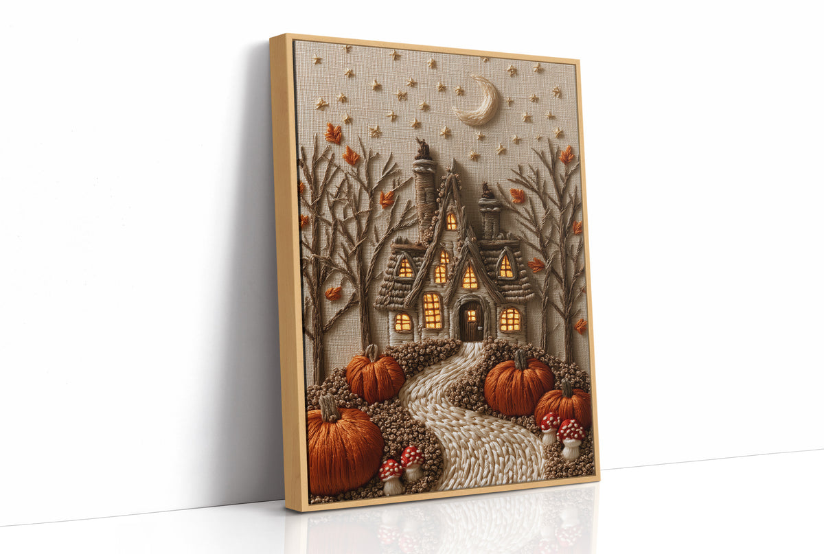Stitched Cottage, Pumpkin Harvest