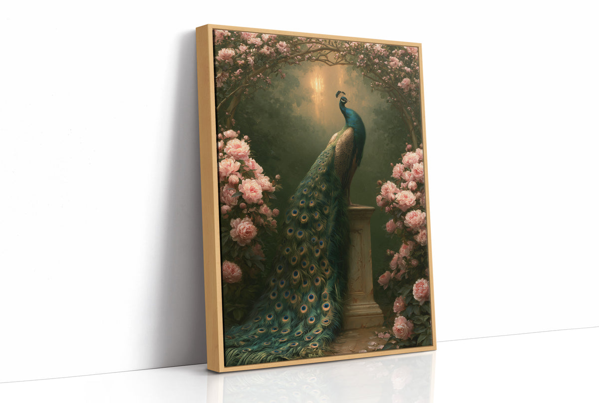 Peacock Beneath the Rose Arch