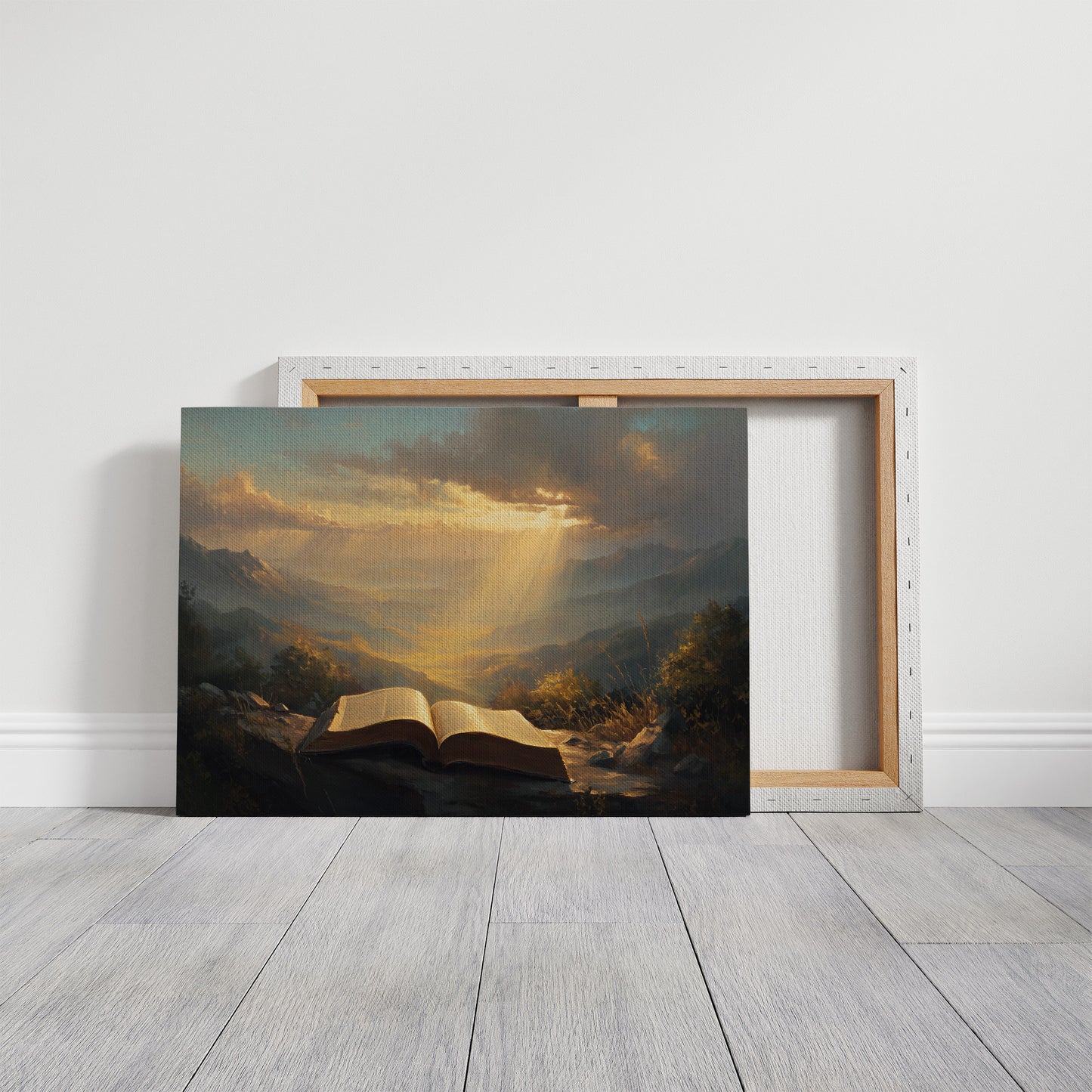 Sunbeams Illuminate Sacred Pages