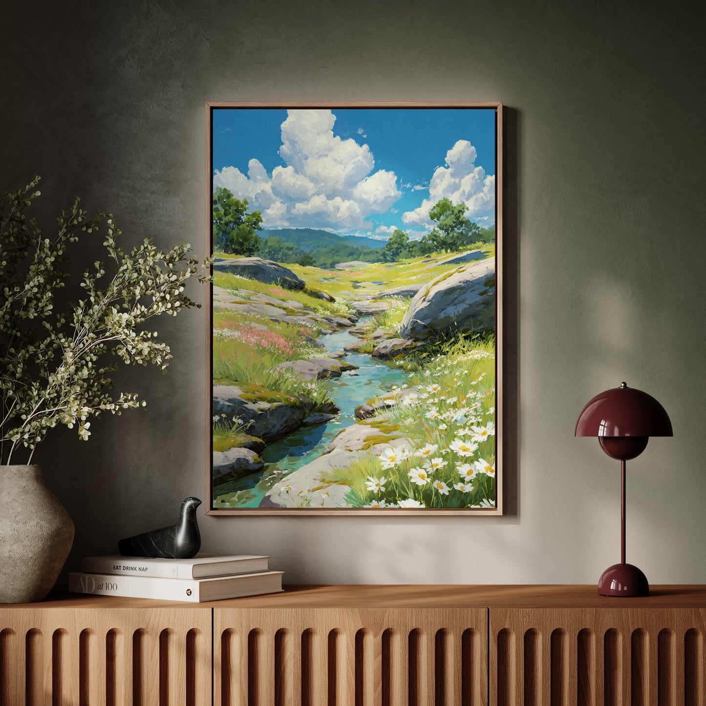 Meandering Through Sunlit Meadows