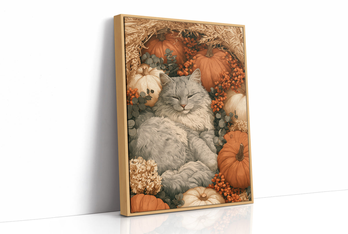 Dozing in the Pumpkin Patch