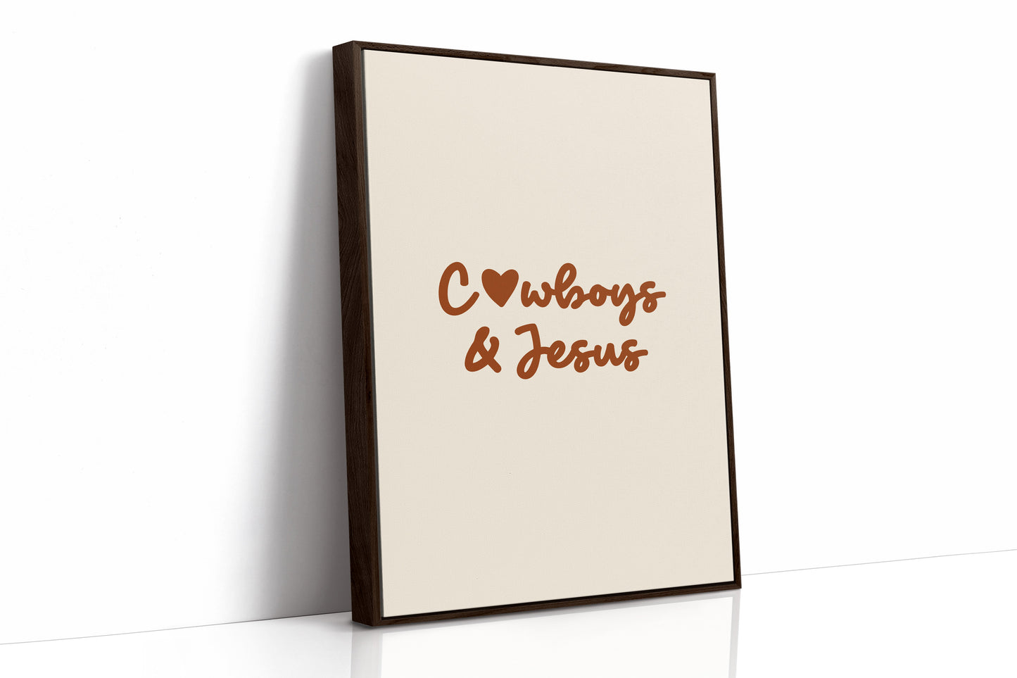 Faith Rides In Rustic Letters