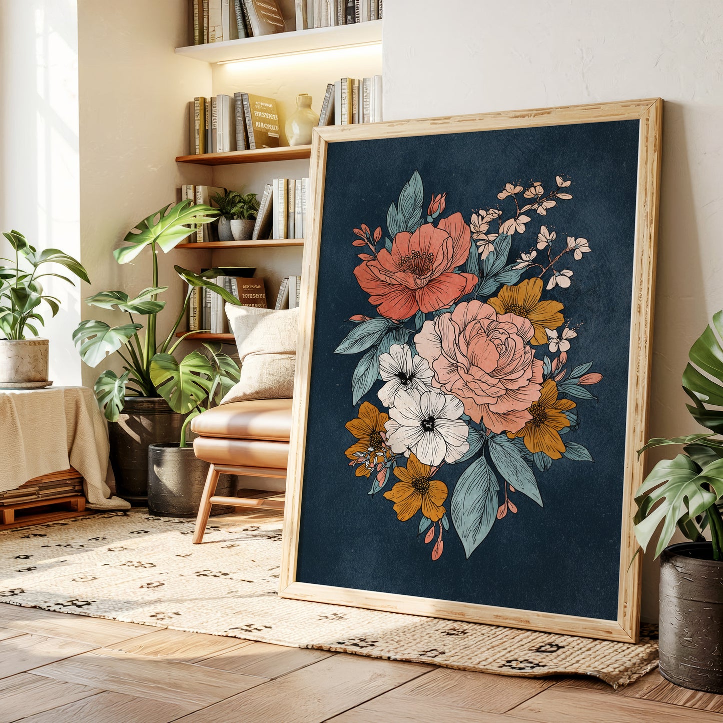 Bouquet Beneath a Midnight Sky