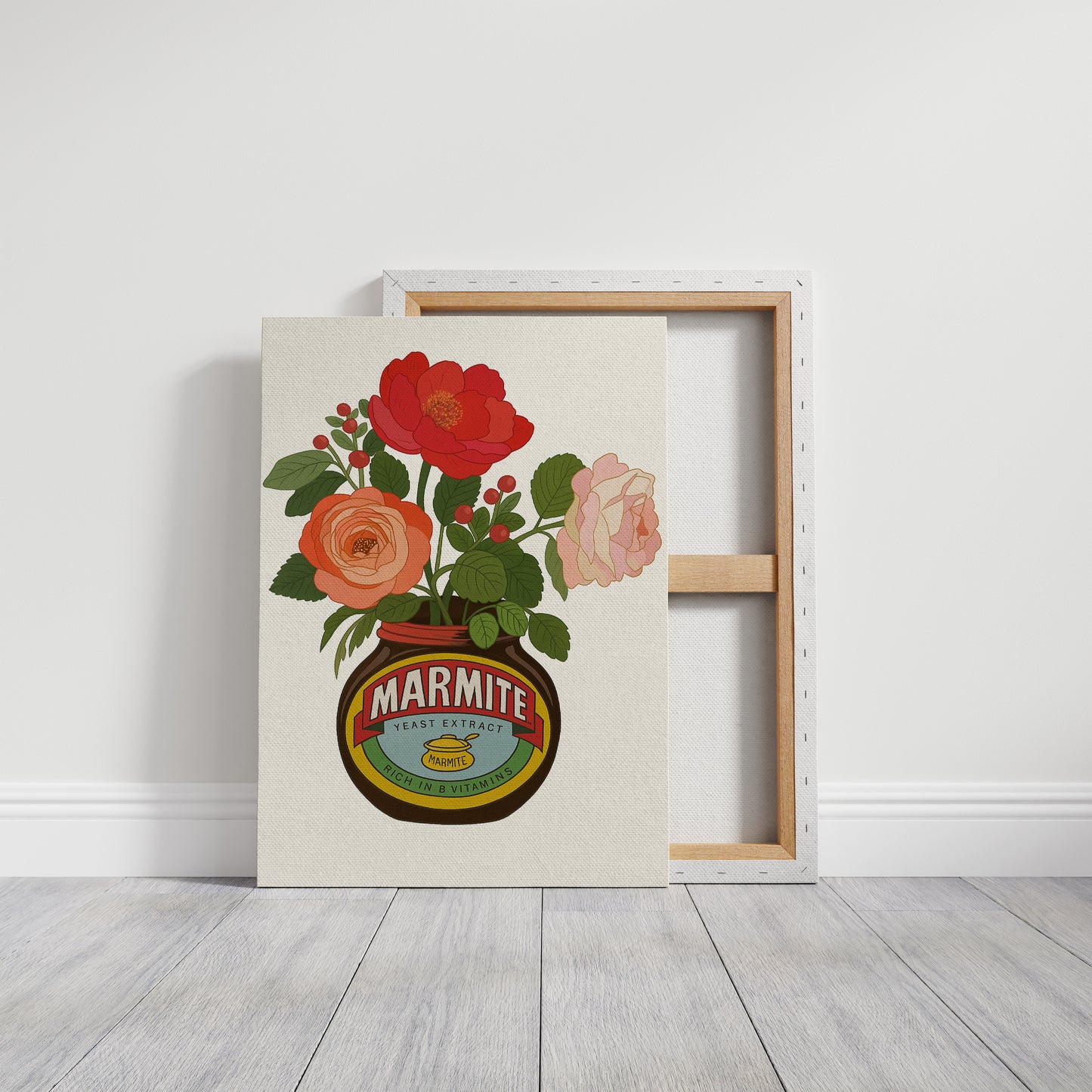 Roses in a Marmite Jar