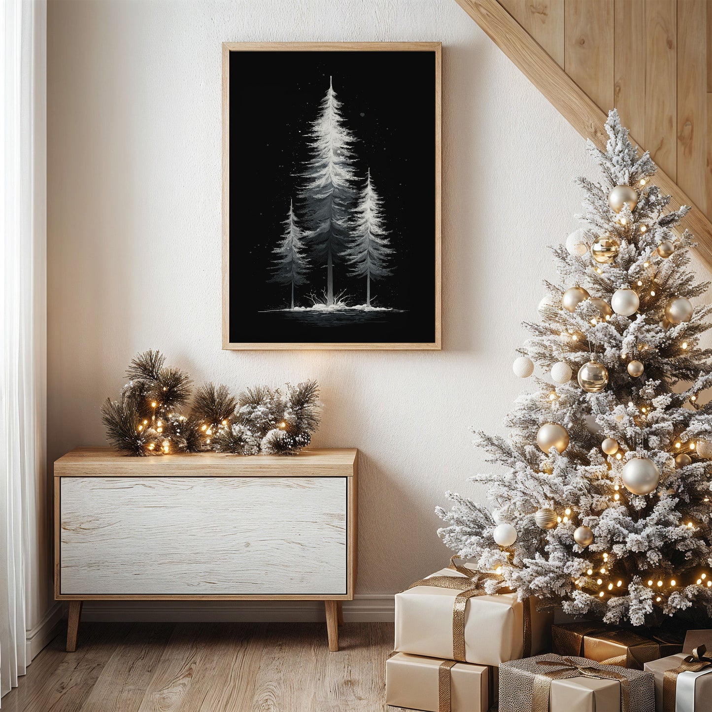 Moonlit Pines Paint Winter's Story