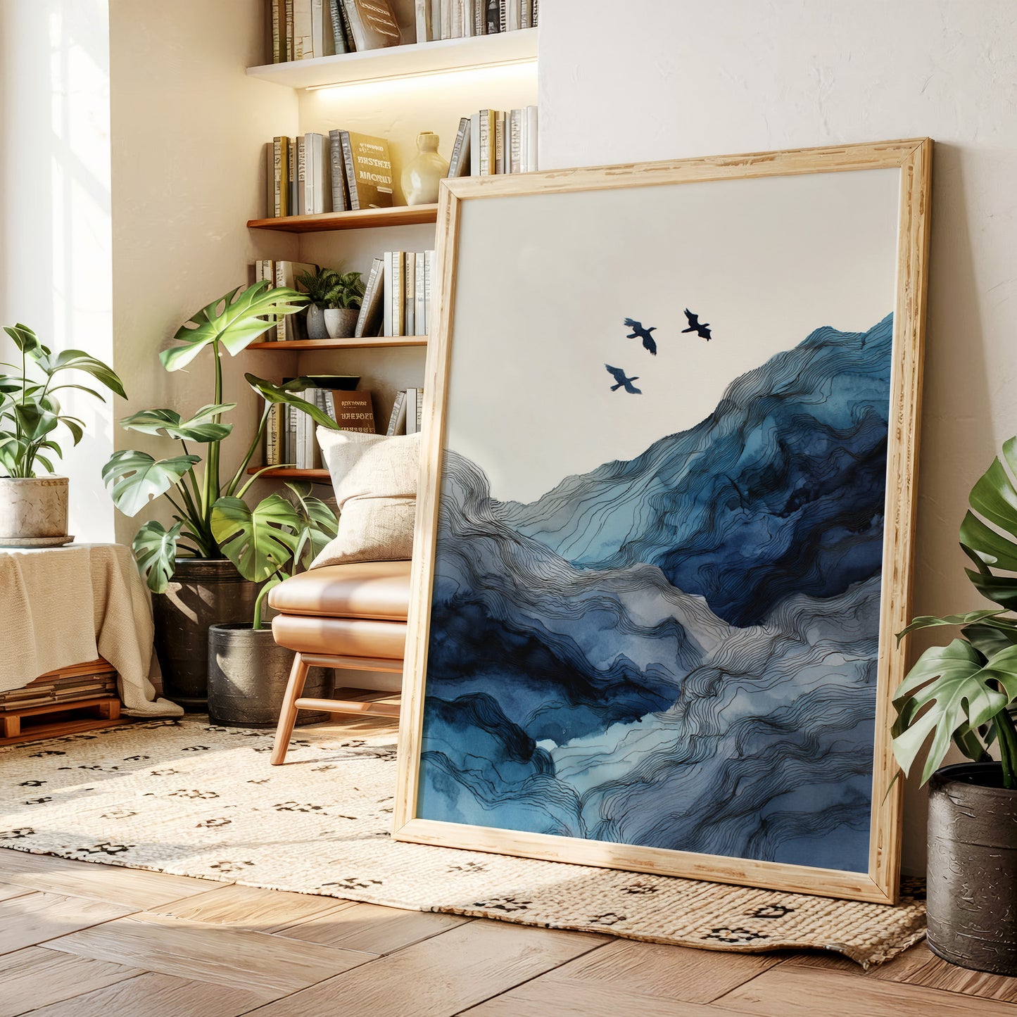 Flight Over Cerulean Peaks