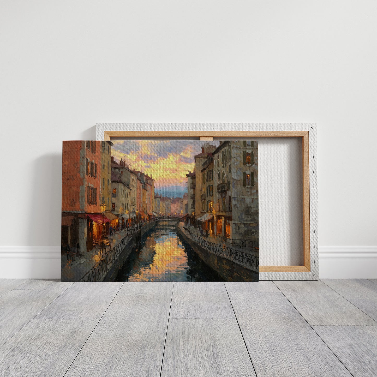 Evening Light Along the Canal
