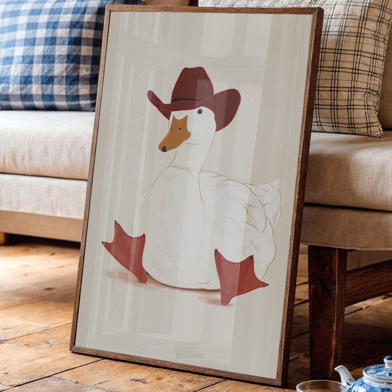 Ranch Duck Wears Boots With Pride