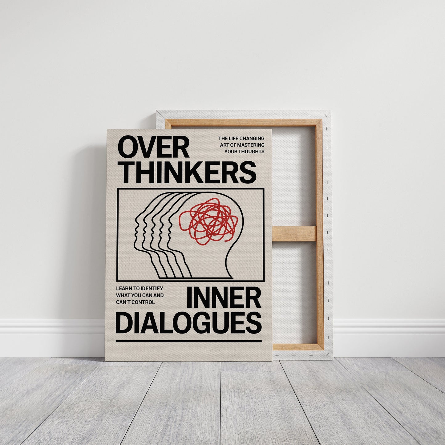 Overthinkers Inner Dialogues – Bold Modern Mental Health Print