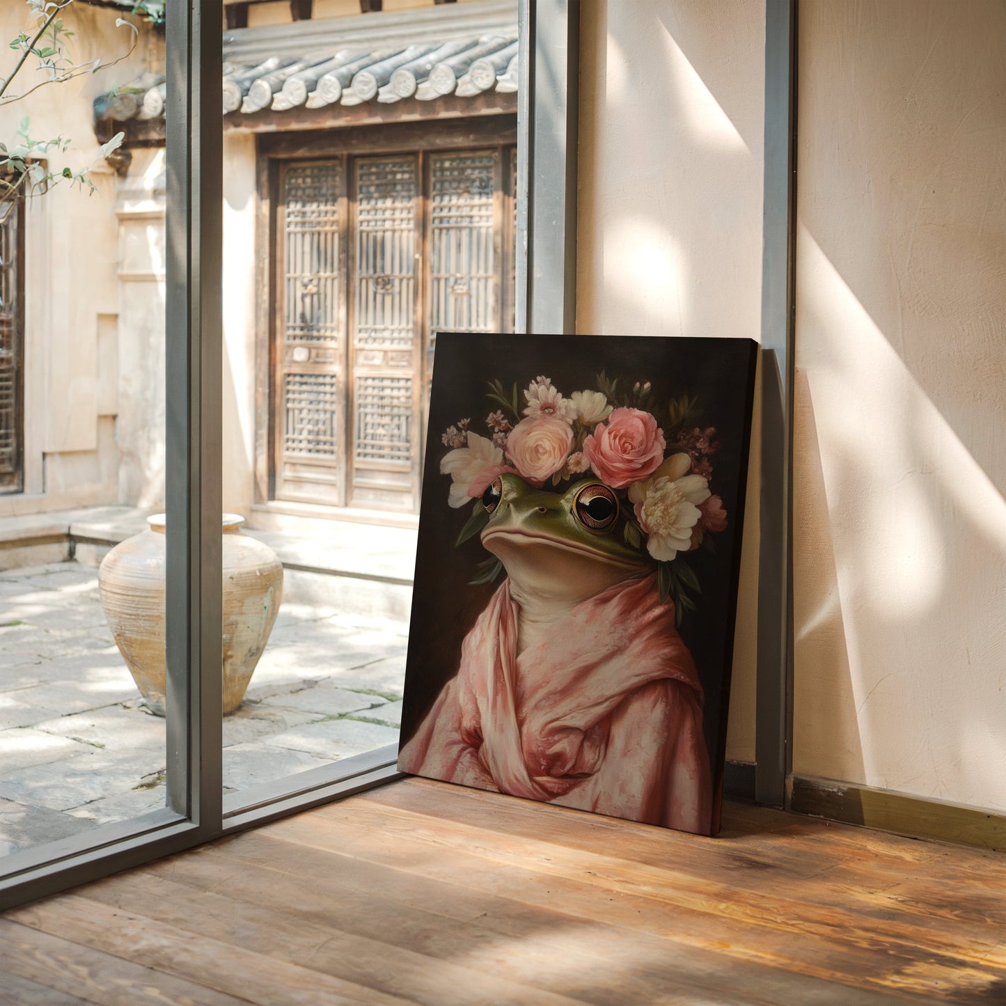 Frog Royalty in Bloom