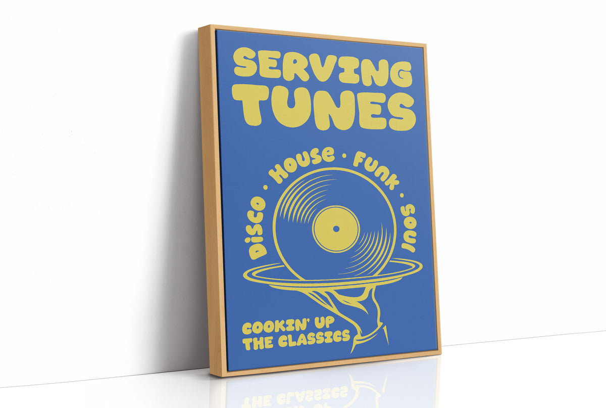 Serving Tunes: Cobalt Bubble Letters