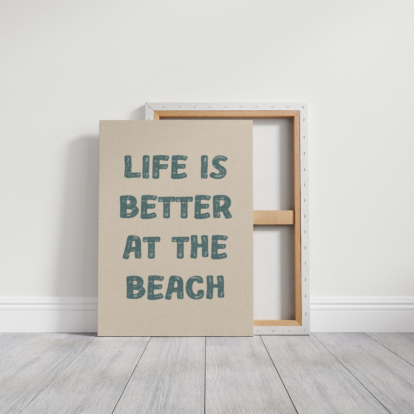Coastal Wisdom in Teal Typography