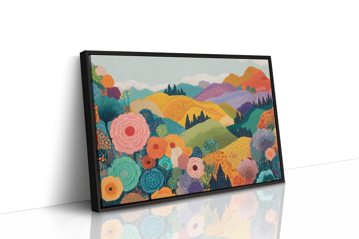 Rolling Hills Dance With Wild Blooms