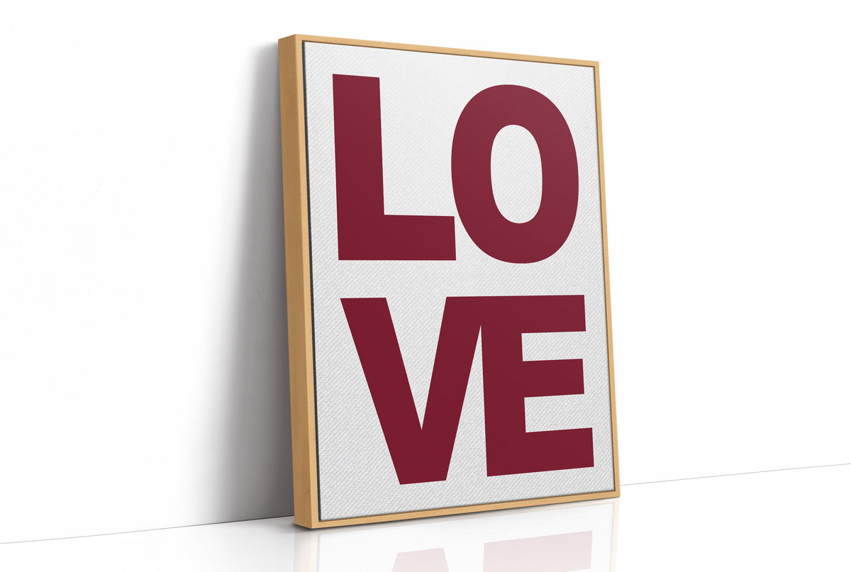 Love in Bold Block Type