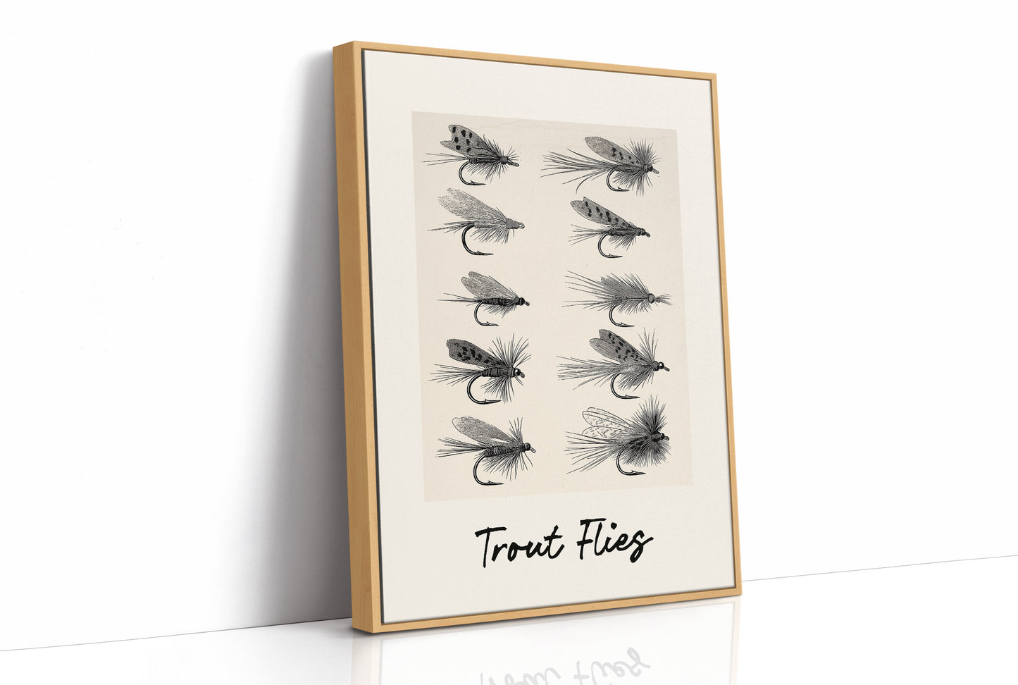 Trout Flies, Ten on the Page