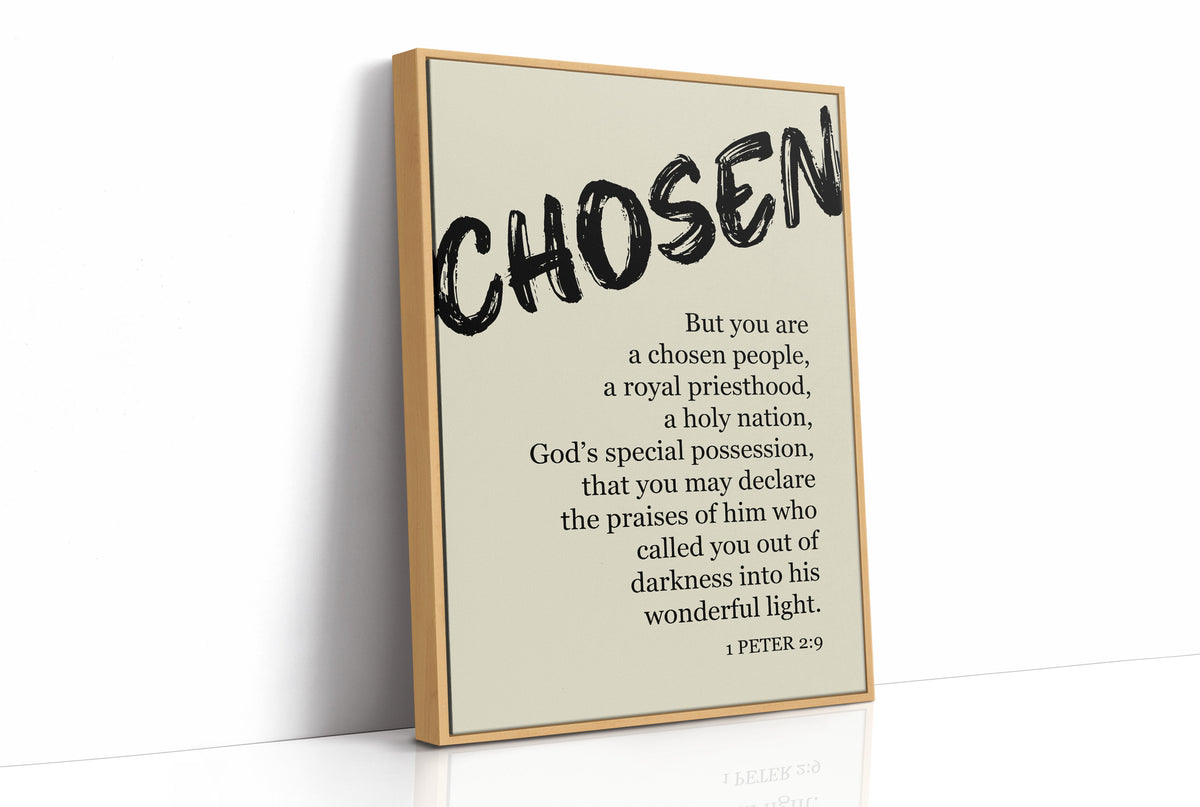 Chosen: Brushstroke Scripture Art