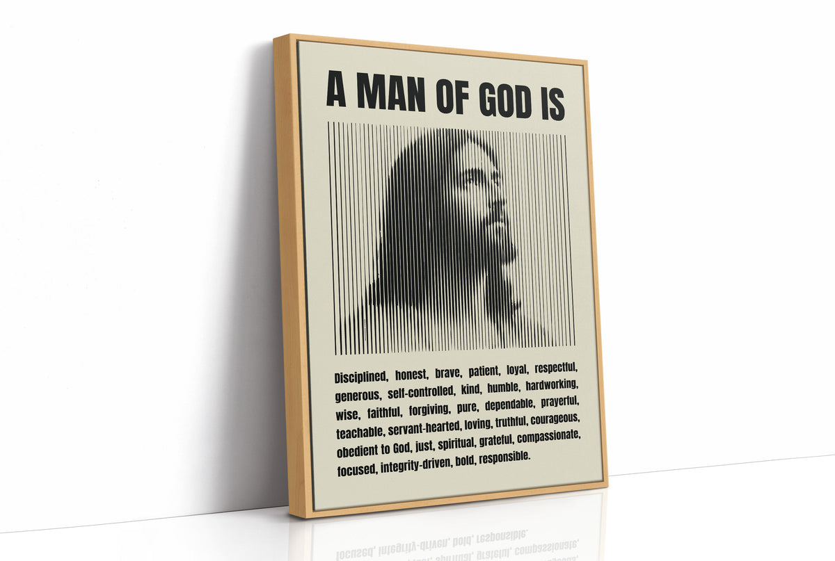 A Man of God: Line Portrait Virtues