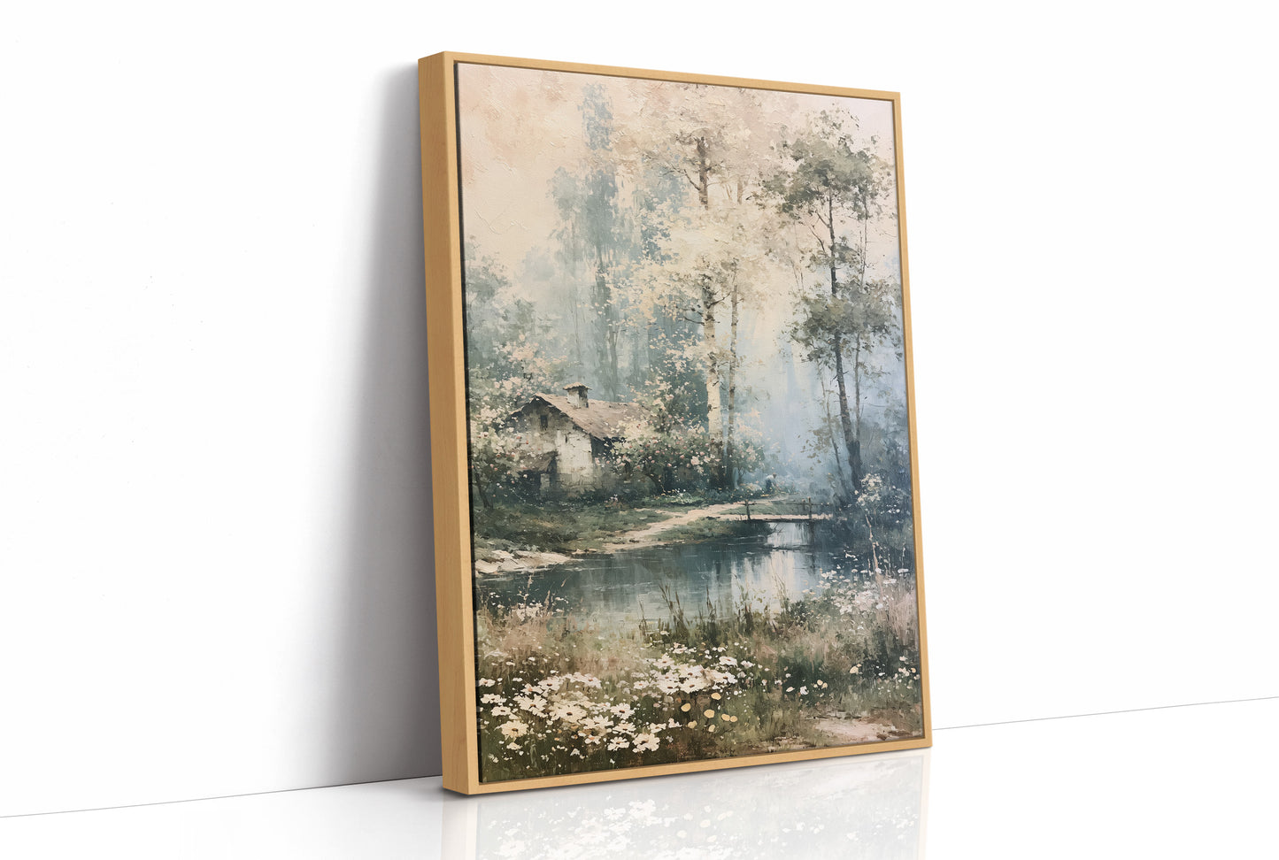 Daisies by the Water: Cottage in the Birch Grove