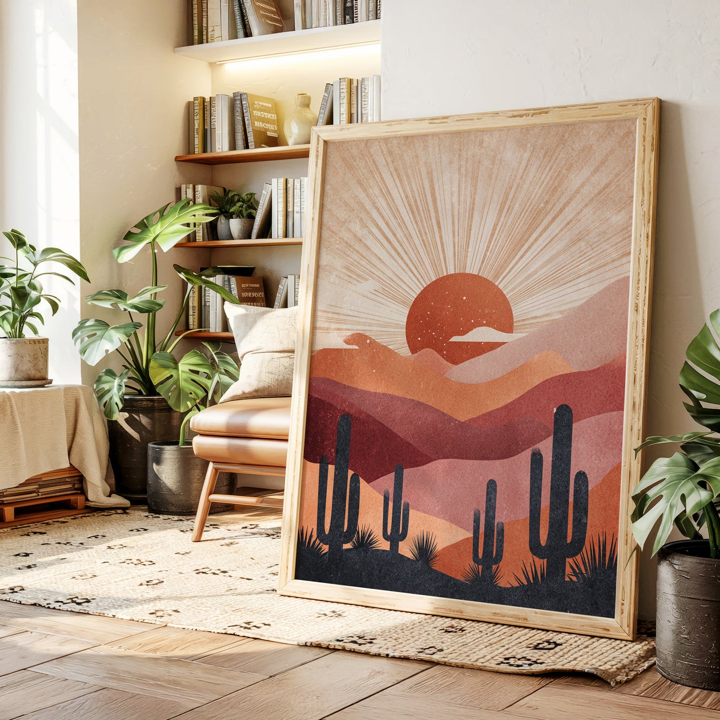 Desert Sunsets and Silent Sentinels