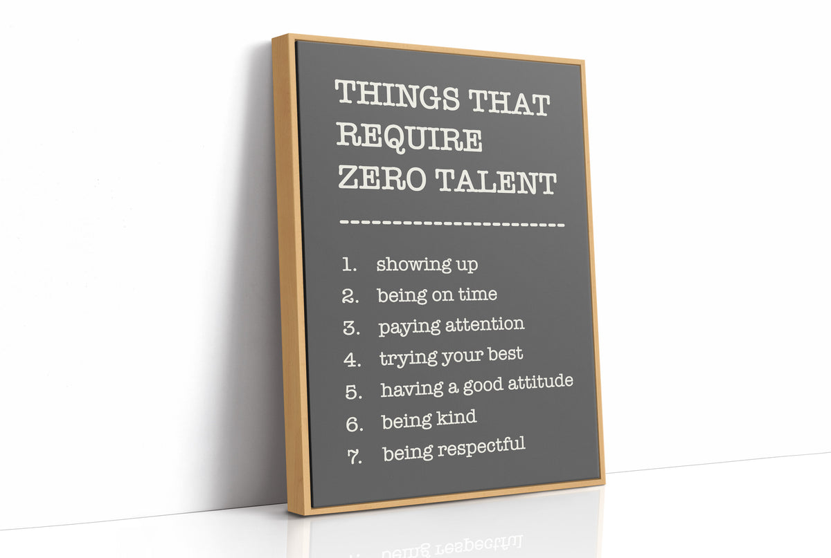 Things That Require Zero Talent, Gray Serif