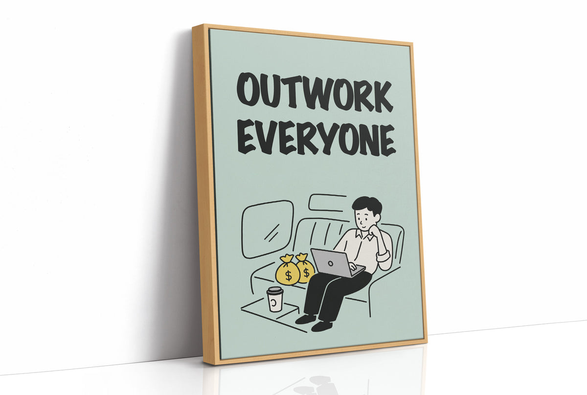 Outwork Everyone Hustle Illustration