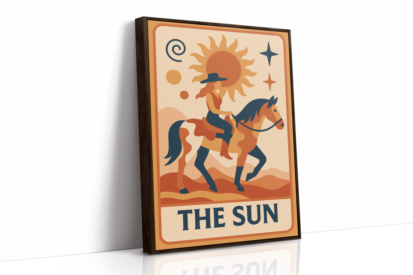 Desert Rider Under Cosmic Light