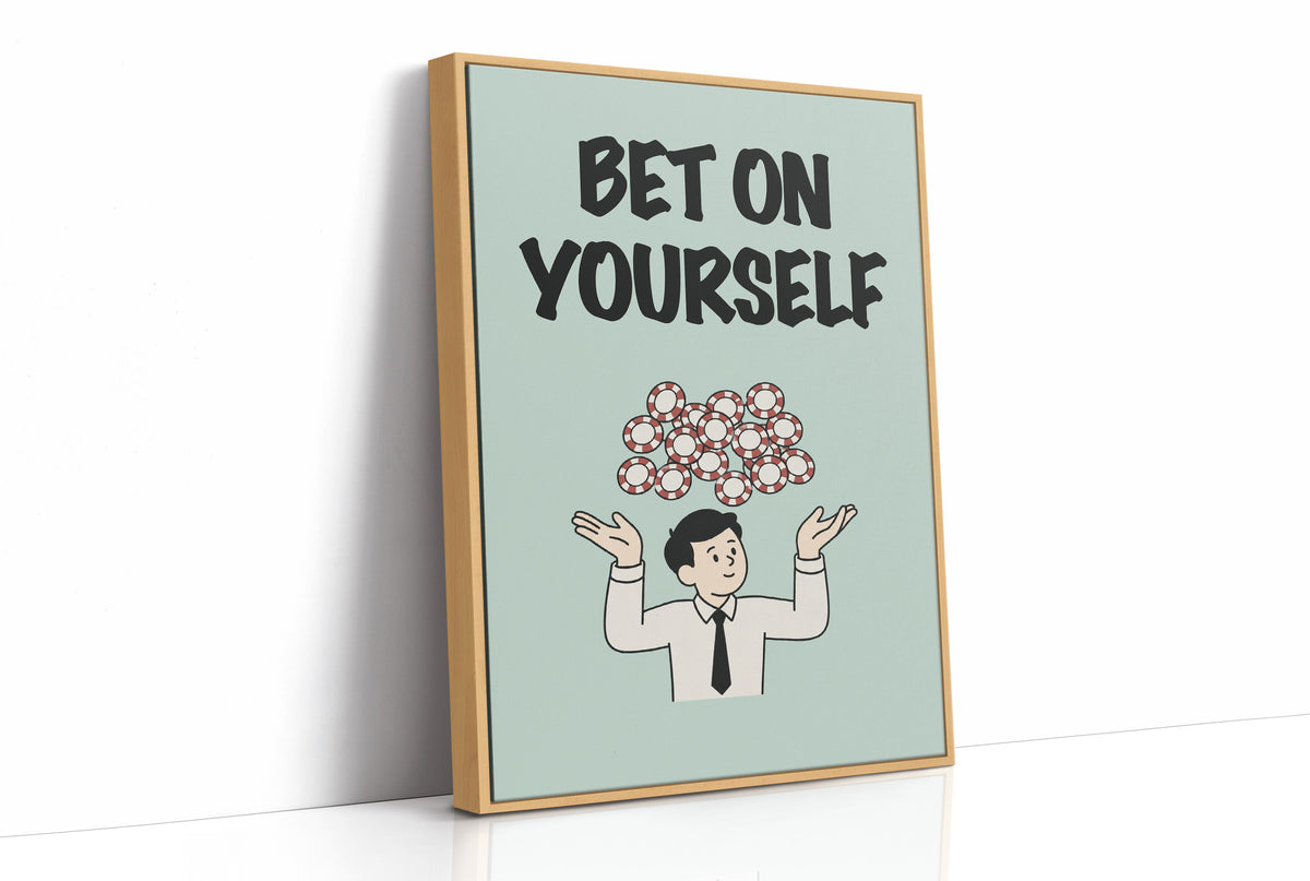 Bet on Yourself Poker Chip Art