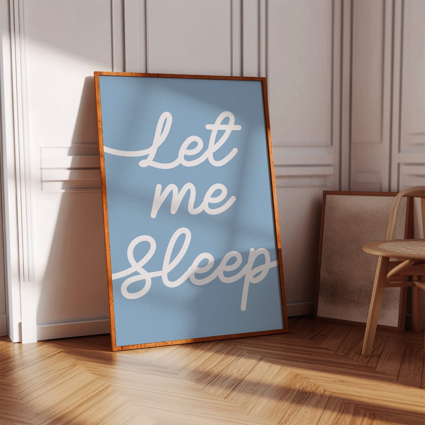 Soft Words Float Through Morning Blue