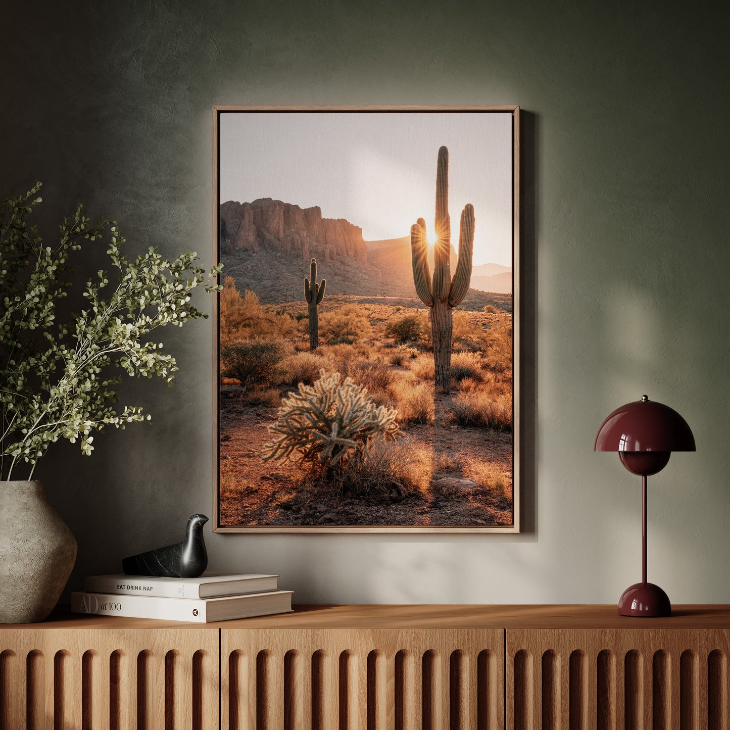 Sunlit Giants in Arid Embrace