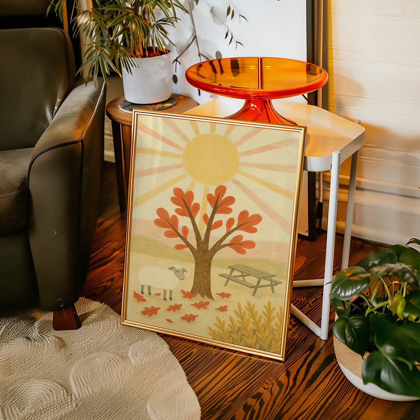 Sunny Picnic with the Little Lamb