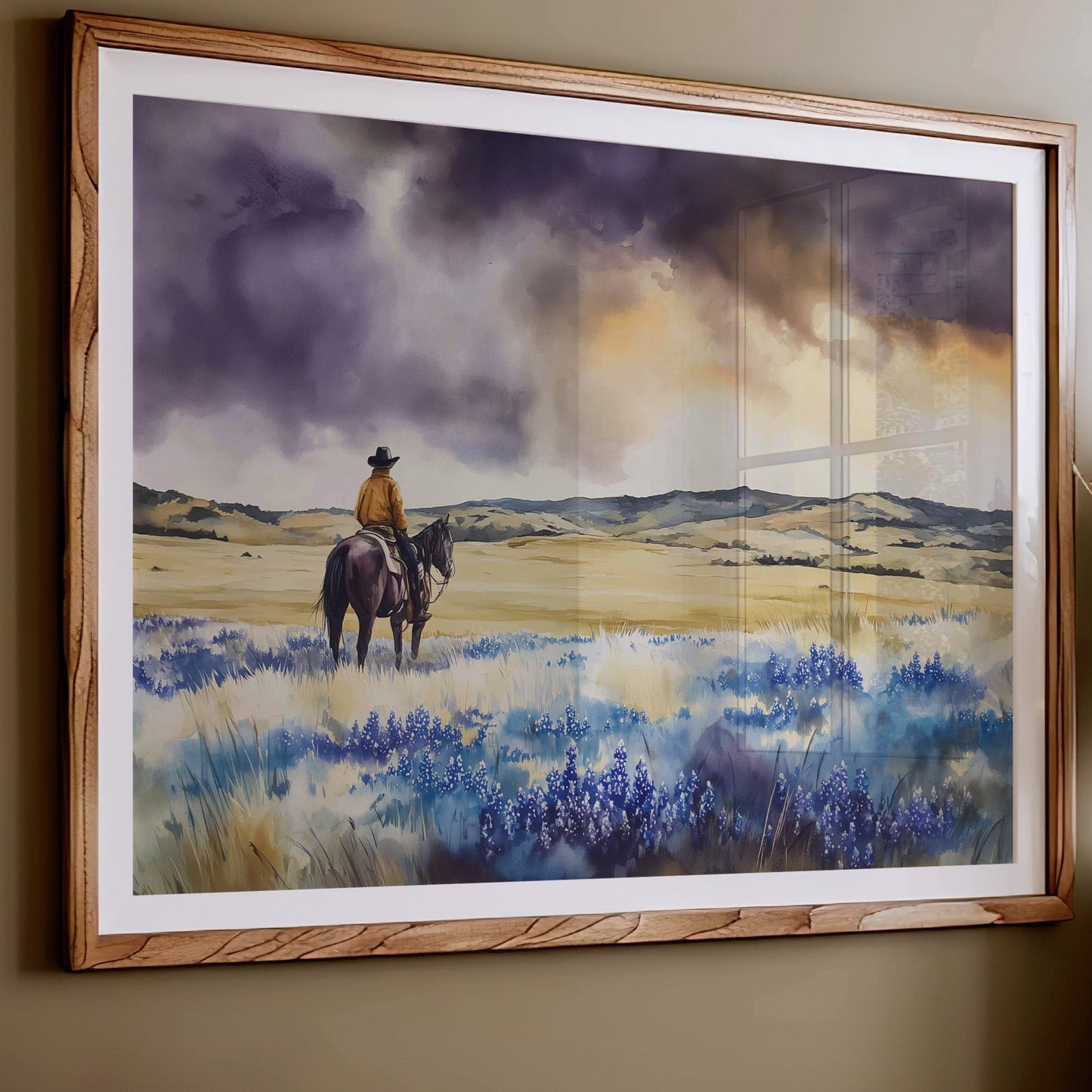 Bluebonnets Dance Through Prairie Thunder