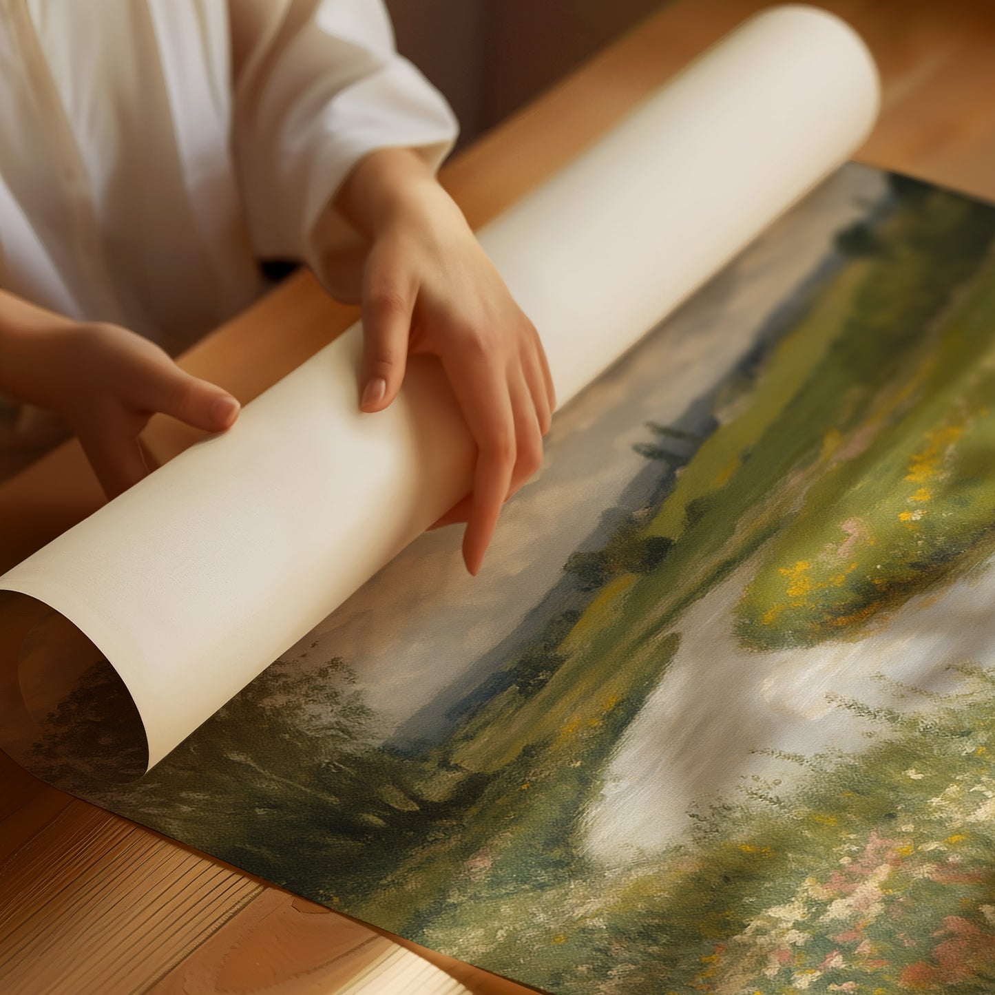 Wildflowers Along the Winding River