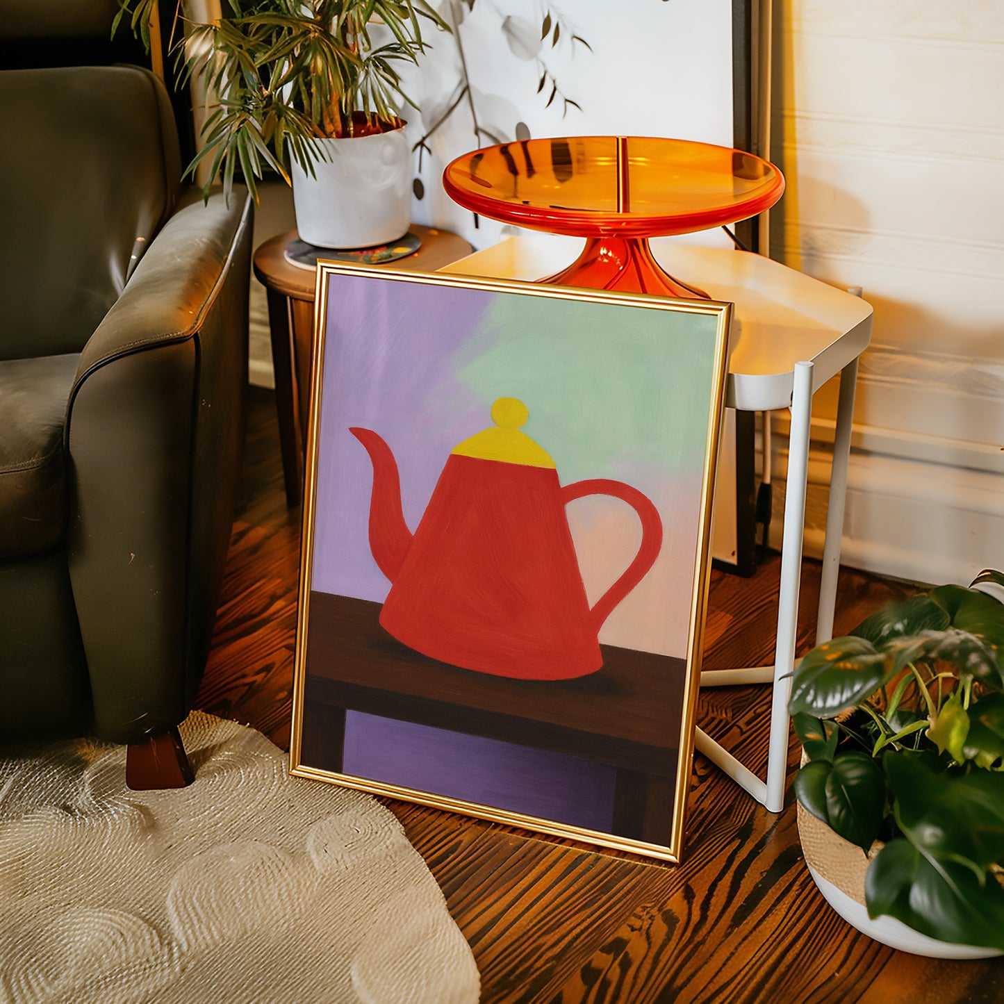 Red Teapot Still Life